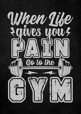 Gym Motivation Quote Art
