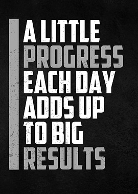 a little progress each day