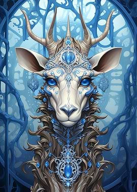Icy Blue Queen Giraffe