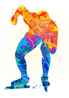 Speed skaters