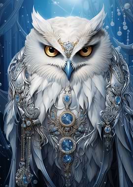 Blue Icy King of Owl