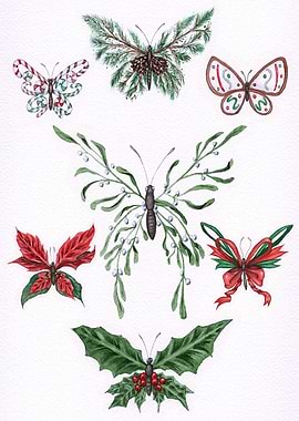 Christmas Butterflies