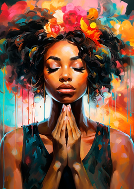 abstract black woman