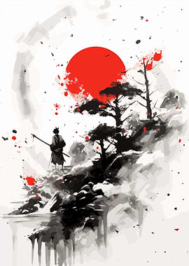 Samurai Japanese Painting