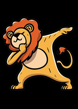 Lion Dabbing Dabbing