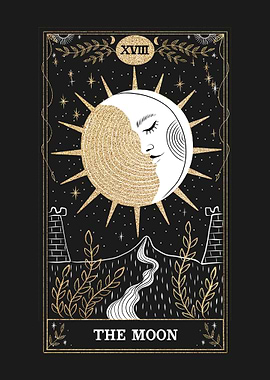 The Moon Tarot Card