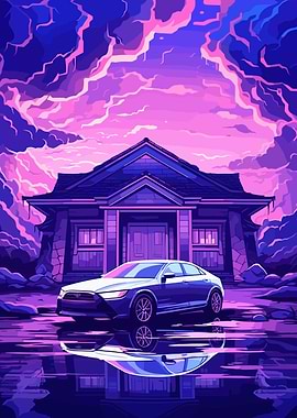 Car Retro Synthwave
