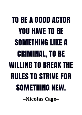 Nicolas Cage quote