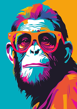 Monkey Pop Art