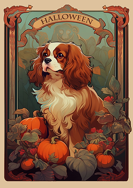 Cavalier Halloween art