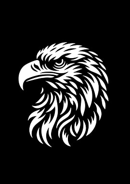 Eagle Stencil Design
