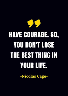 Nicolas Cage quote