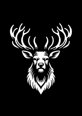 Deer Stencil Design