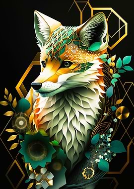 abstract fox