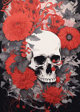 Death Japanese Painting