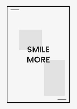 Smile More Simple Poster