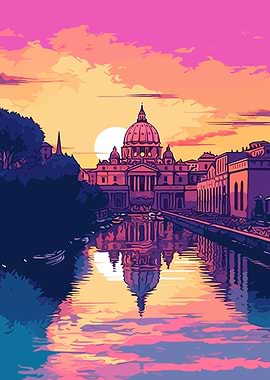 City Synthwave Retro