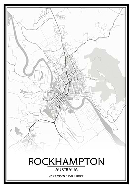 Rockhampton White City Map