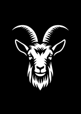 Goat Stencil Design