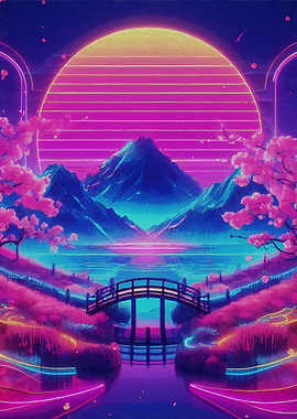 Cherry Blossom Vaporwave