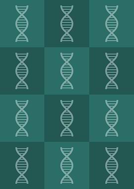 DNA Science Icons Pop Art