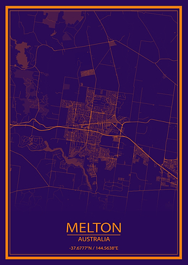 Melton AUS Purple City Map