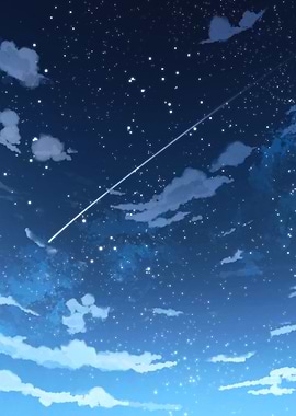 Anime Blue Sky Space