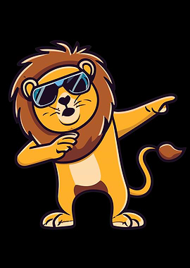 Lion Dabbing Dabbing