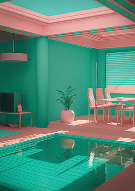 Desert View Retro Pool Pop