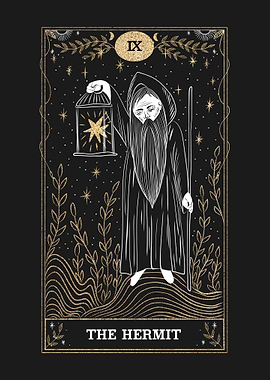 The Hermit Tarot Card