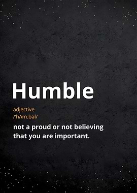 humble definition posters