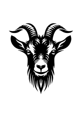 Goat Stencil Design