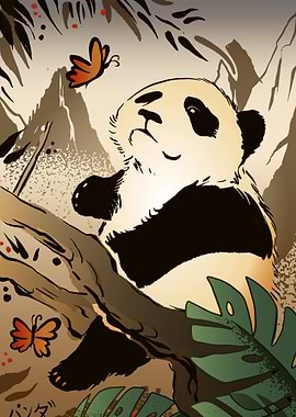 Butterfly and Panda