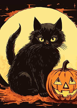 Halloween Black Cat