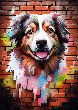 Aussie Dog Graffiti