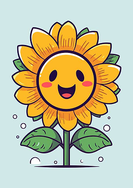 cartoon sunflower