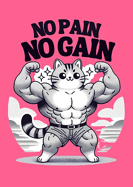 No pain no gain cat gym