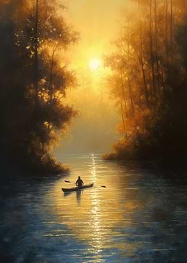 Serene Kayak Journey
