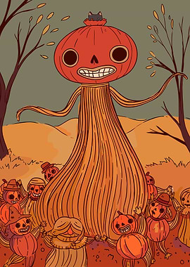 Halloween Pumpkins Ghost