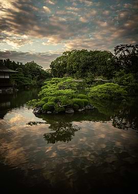 Japan Peaceful Tree Lake