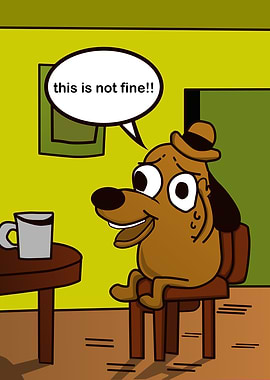 this is not fine meme