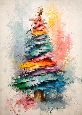 Colorful Christmas Tree