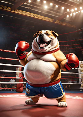 boxing dog