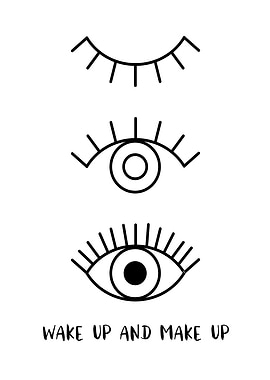 Wake up graphic eyes