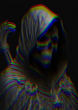 ANGEL OF DEATH GLITCH ART
