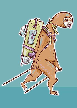 Sloth hiking