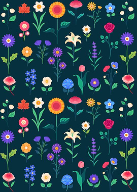 Bright Floral Pattern