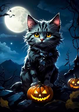 Pumpkin Cat