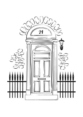 London Door illustration
