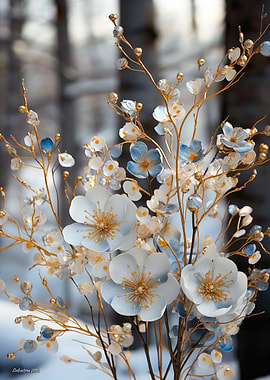 Iced Blossom Whispers